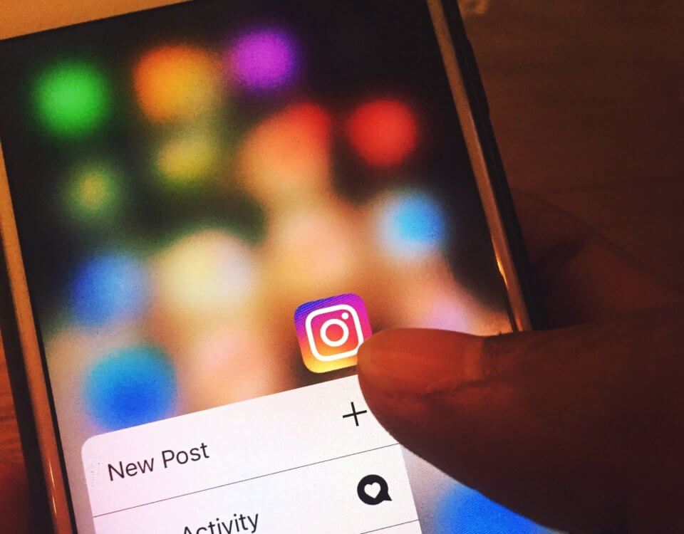 Instagram App auf einem Smartphone