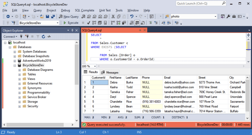 SQL EXISTS oder NOT EXISTS, das ist hier die Frage - techfacts.de