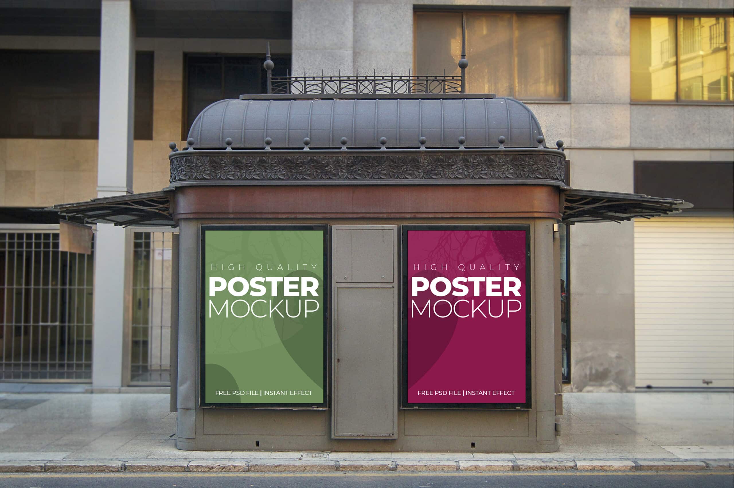 Two urban posters mockup