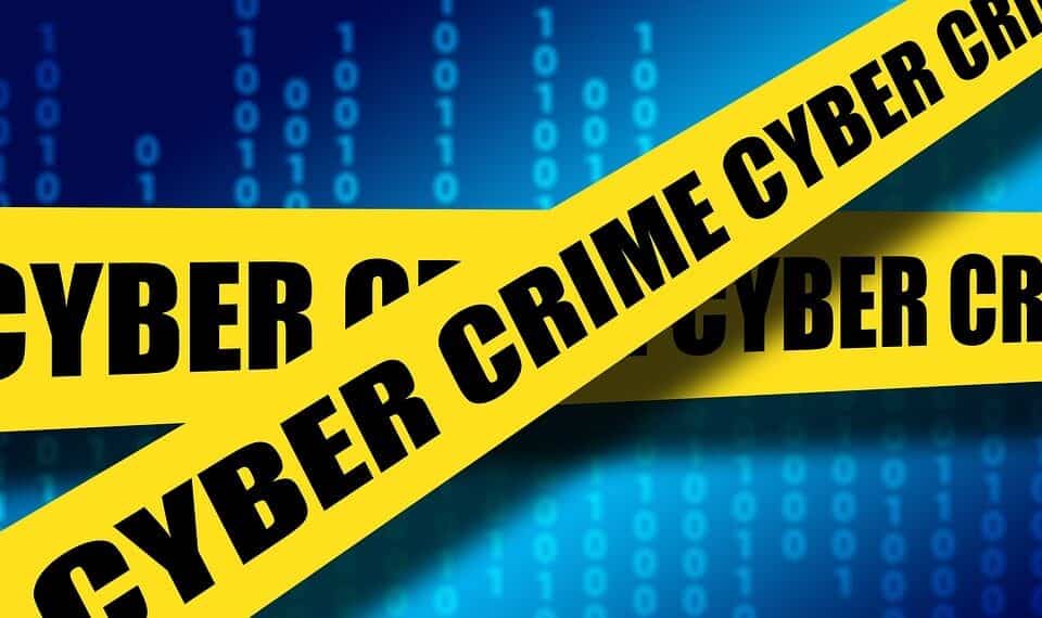 Cyber Crime, Absperrband, gelb, blau